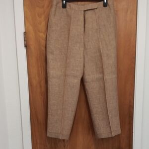 Size 12 Jones New York Country 100% Linen Pant